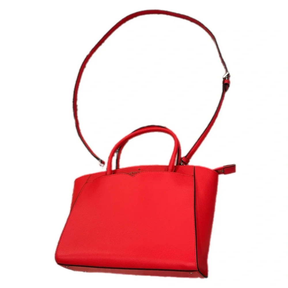 Kate Spade Leather Kate‎ Spade Frannie Medium Satchel Handbag Geranium